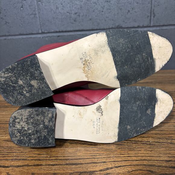 Vintage 90s Markon Red Leather Knee High Boots Women’s 8.5 Made In Brazil - Picture 5 of 8